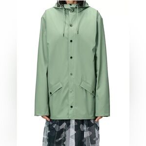 Rains Unisex Haze (Green) Hooded Jacket size XXL -